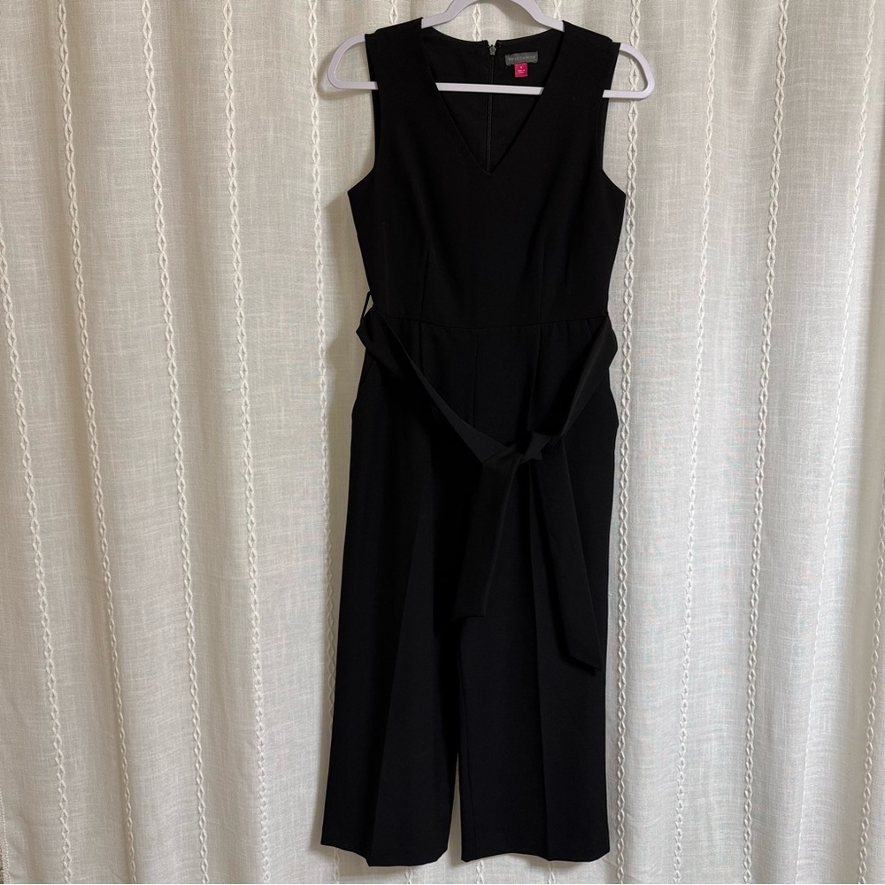 Vince Camuto Black Sleeveless v-neck Jumpsuit